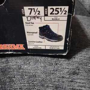 Size 7.5 mens steel toed boots